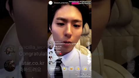 Park bo gum is a south korean actor. Eng sub Park Bo Gum Instagram Live after graduation ...