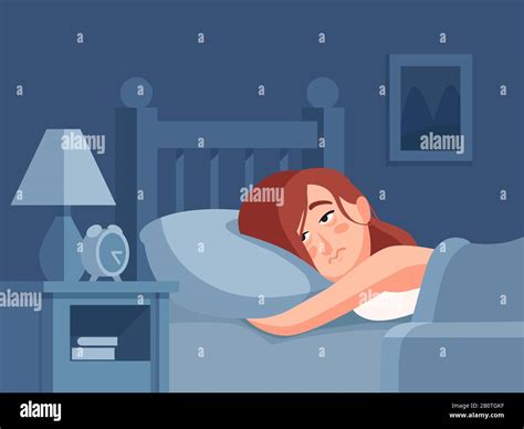 girl sleeping in bed cartoon