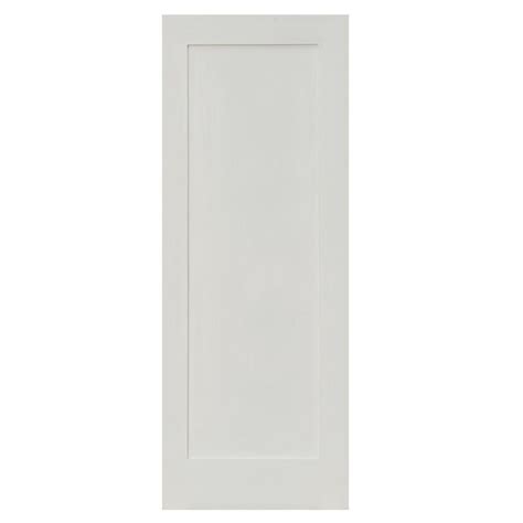 Krosswood Doors 24 In X 96 In Shaker 1 Panel Primed Solid Core Mdf