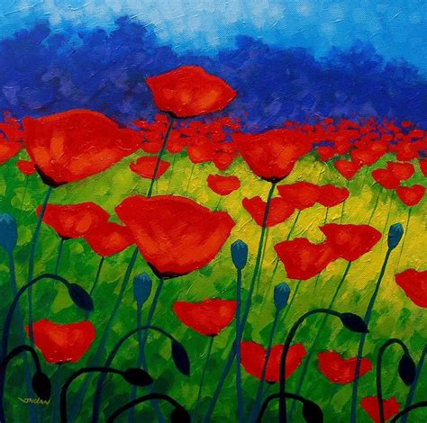 Poppy Corner Ii By John Nolan Poppy Art Poppy Painting Remembrance
