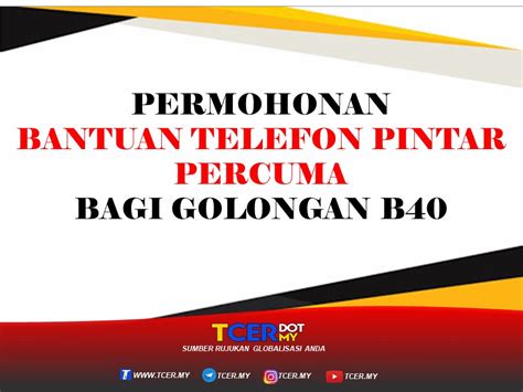 Hasil daripada analisa mendapati, peranti teknologi seperti televisyen, telefon bimbit, tablet. Permohonan Bantuan Telefon Pintar Percuma Golongan B40 ...