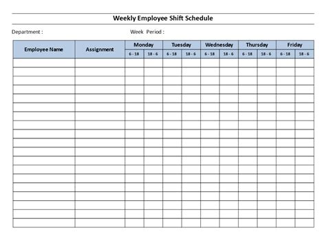 8 hour rotating shift schedules examples 7 day roster. Weekly employee 12 hour shift schedule Mon to Fri - Weekly ...