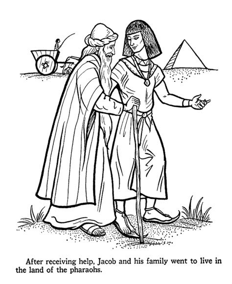 Bible Joseph And His Brothers Page For Kids And For Adults Coloring Home