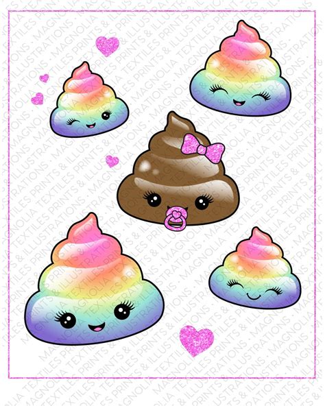 Kawaii Cute Poop Emoji Images And Photos Finder