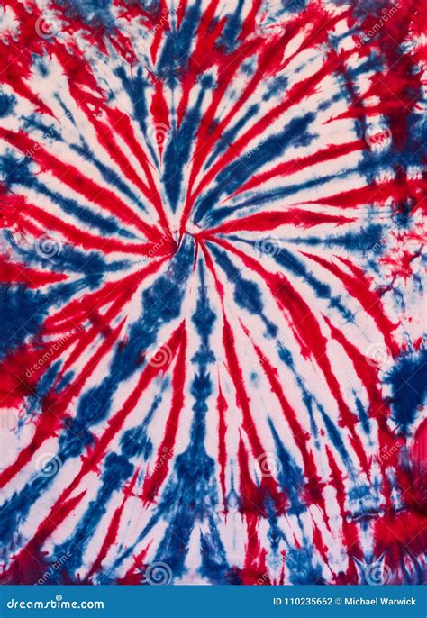 Colorful Abstract Tie Dye Pattern Design Blue And Red Stock Photo