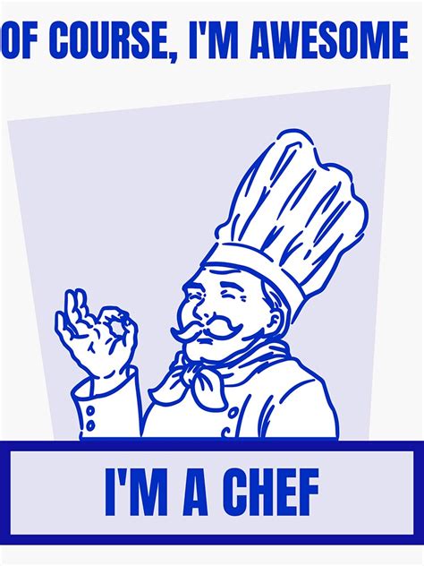 Im A Chef Sticker By Workoutthreads Redbubble