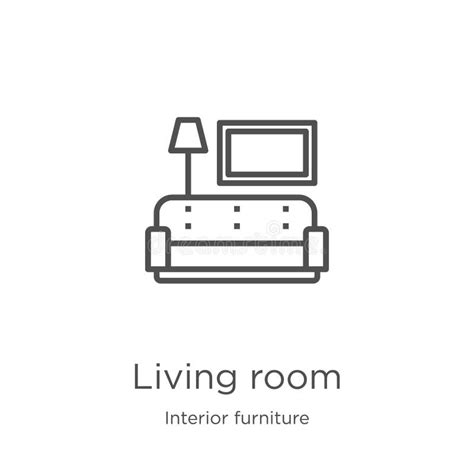 Living Room Outline Icon Stock Illustrations 13260 Living Room