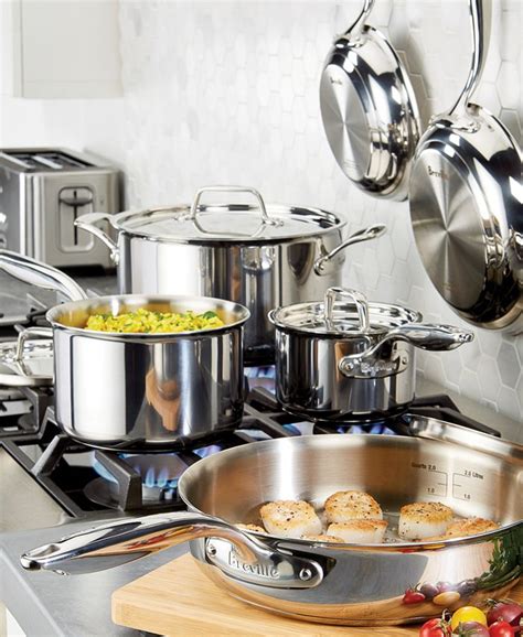 Breville Thermal Pro Clad Stainless Steel 10 Pc Cookware Set Macys