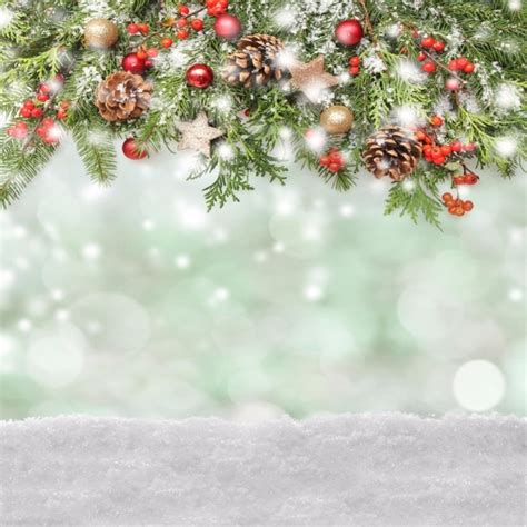 Christmas Background Vinyl Photography Backdrop Snowflake