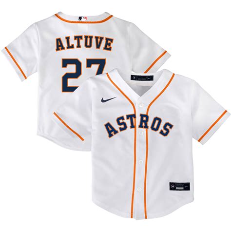 Infant Houston Astros Jose Altuve Nike White Home 2020 Replica Player