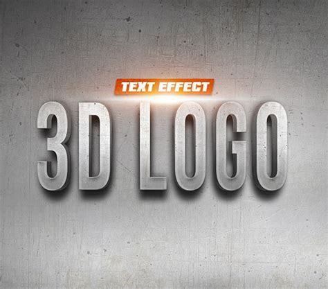 logo  wall text effect