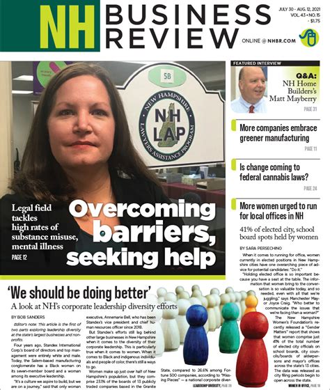 New Hampshire Business Review July 30 2021 Nh Business Review