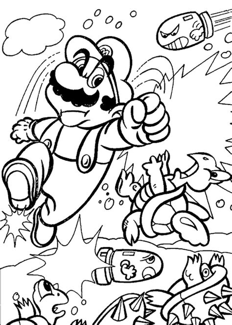 Your kids will increase their vocabulary by learning about different anima. Super Mario Bros coloring pages