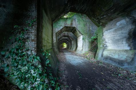 Octogonal Tunnel Haikyo Abandoned Japan