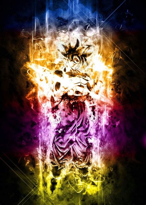 Goku Ultra Instinct Poster By Trần Văn Dũng Displate In 2021