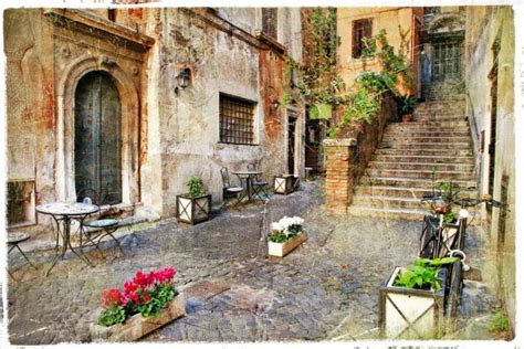 Old Italy Streets Of Italy Rome — Stock Photo © Maugli 17974559