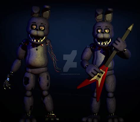Fnaf Sfm Withered Bonnie V2 Noncanon By Delirious411 On Deviantart