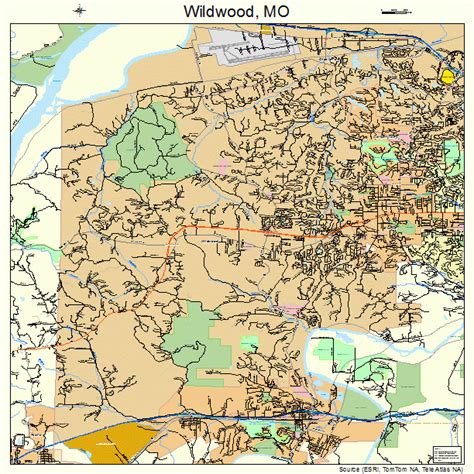 Wildwood Missouri Street Map 2979820