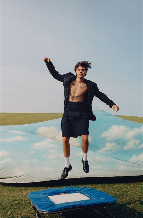 Clothes are there to have fun with and experiment with and play with. i wouldn't mind playing fancy dress with mr styles. US Vogue December 2020 : Harry Styles by Tyler Mitchell | the Fashion Spot