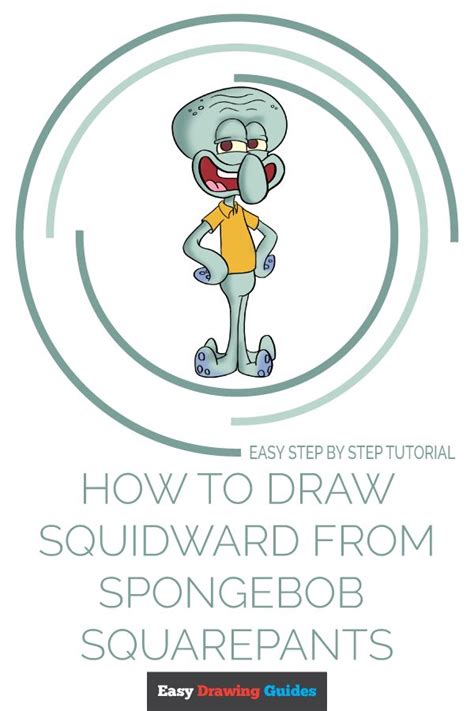How To Draw Squidward From Spongebob Squarepants Really Easy Drawing