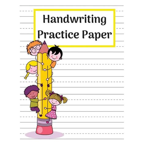 Handwriting Practice Paper Dotted Notebook Big Handwriting Paper