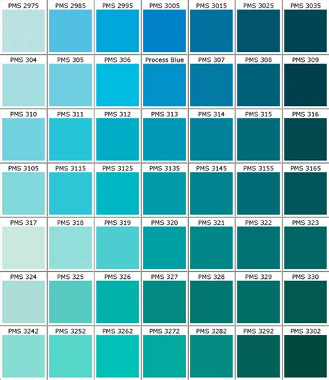 Pantone Pms Colors Chart Used For Printing And Powder Coating