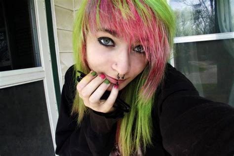 Sour Skittles Or Watermelon By Jessyka7x On Deviantart Emo Scene Hair Scene Hair Emo Scene