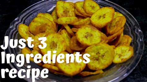 Homemade Banana Chips Only 3 Ingredients Recipe By Mauryas Kitchen Youtube