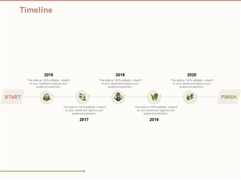 Timeline 2016 To 2020 L1125 Ppt Powerpoint Presentation Model Outline