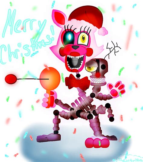 Merry Christmas Fnaf World Mangle By TheLuckyStorm On DeviantArt