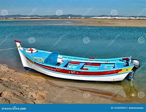 Traditional Wooden Fishing Boat On The Ria Editorial Stock Image