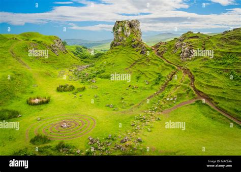 The Famous Fairy Glen Located In The Hills Above The Village Of Uig On
