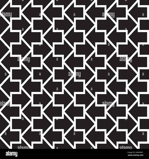 Arrows Seamless Pattern Abstract Geometric Texture With Arrow Shapes