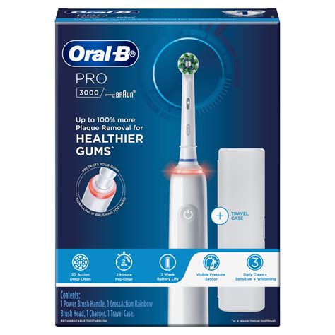 Oral B Pro 3000 White Electric Toothbrush Oral B