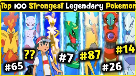 Top 100 Strongest Legendary Pokemon Ranking All Legendary Pokemon