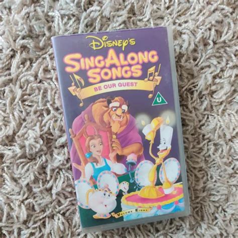 DISNEY SING ALONG SONGS Be Our Guest VHS VIDEO TAPE EUR 14 89 PicClick FR