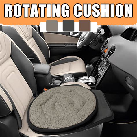 Soft Turntable Car Rotating Seat Cushion With Comfortable Plush Velvet
