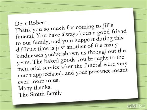 How To Write A Thank You Note After A Funeral With Sample Notes