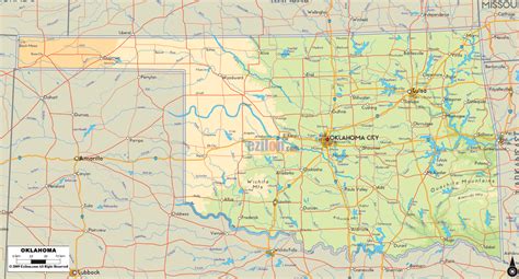 Map Usa Oklahoma