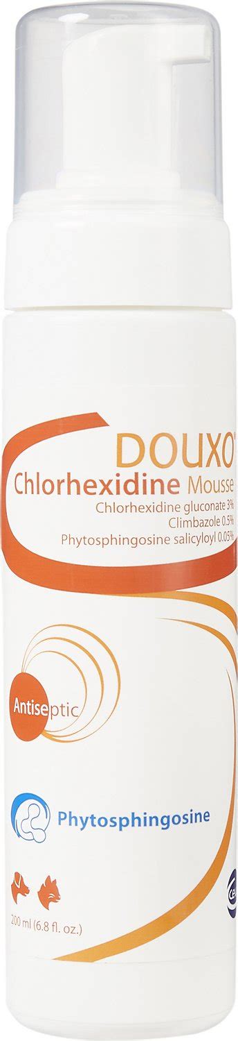 Douxo Chlorhexidine Climbazole Dog And Cat Mousse 68 Oz Bottle