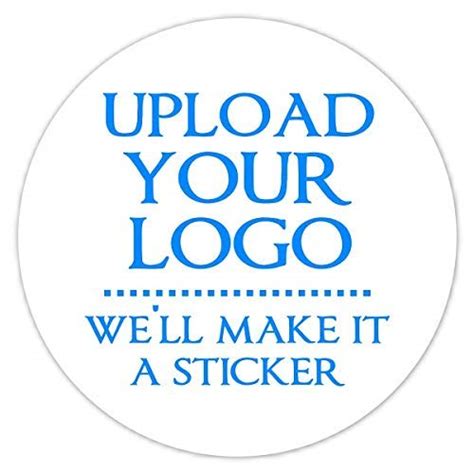Buy 100 Custom Logo Stickers Round Business Labels Upload Your Logo Choose From 3 Sizes 2