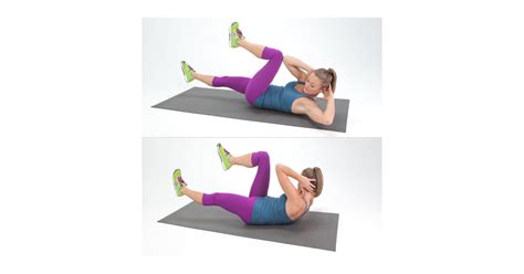 Bicycle Crunch With Hold Quick Core Workout Popsugar Fitness Photo 4