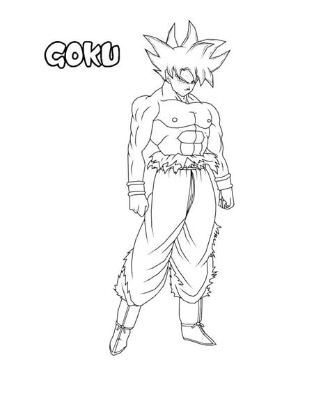 Lista Foto Dibujos Para Colorear De Dragon Ball Super Goku Ultra