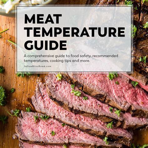 Meat Temperature Chart Free Printable And Food Safety