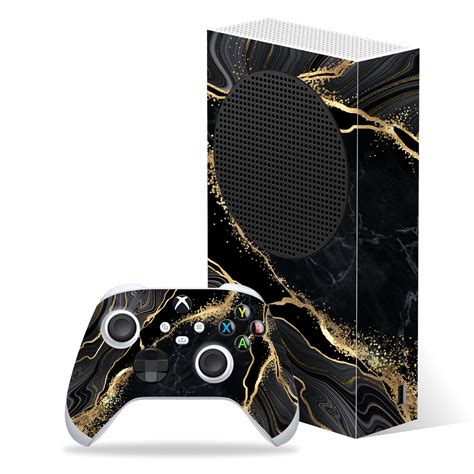 Xbox Series S Elegant Gold Details Skin Wrap Decal Easyskinz™
