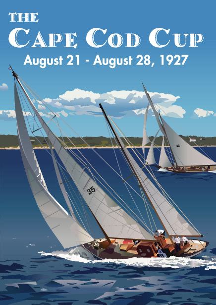 Print Of Original Artwork Sailing Cape Cod Vintage Poster 1920s
