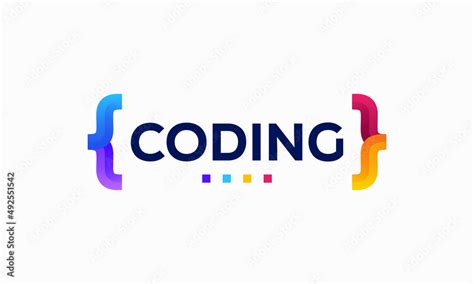Colorful Coding Logo Designs Template Modern Code Logo For Programmer