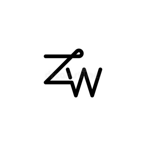 Zw Logo Zw Monogram Initial Zw Logo Letter Zw Logo Letter Zw Icon