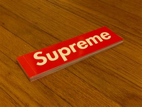 Supreme Supreme Box Logo Sticker Red Grailed