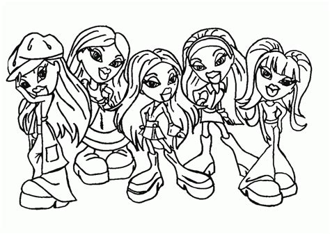 Coloring Pages Of Bratz By Aiden Free Printables